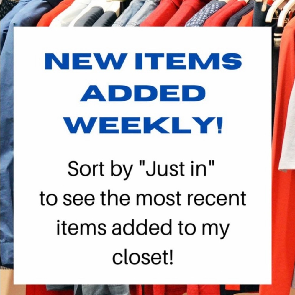 Emptying closet. Everything must go!